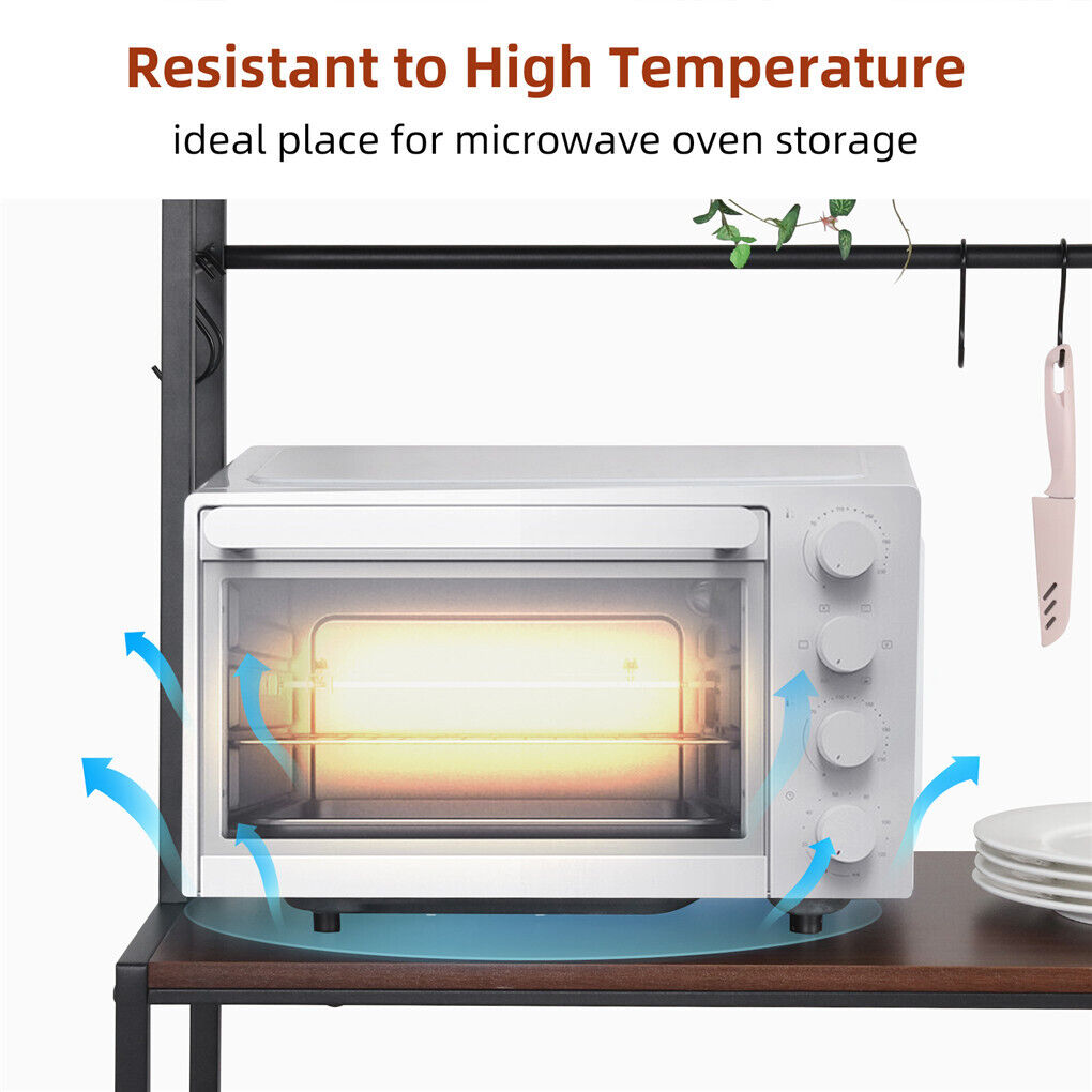 5-Tier Baker's Rack Microwave Stand Storage Shelf 84.5cm