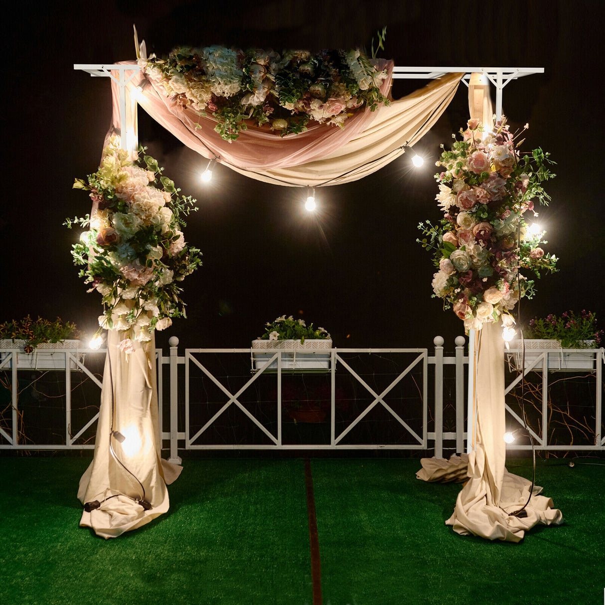 Stereoscopic Metal Garden Arch Arbor Wedding Pergola Trellis
