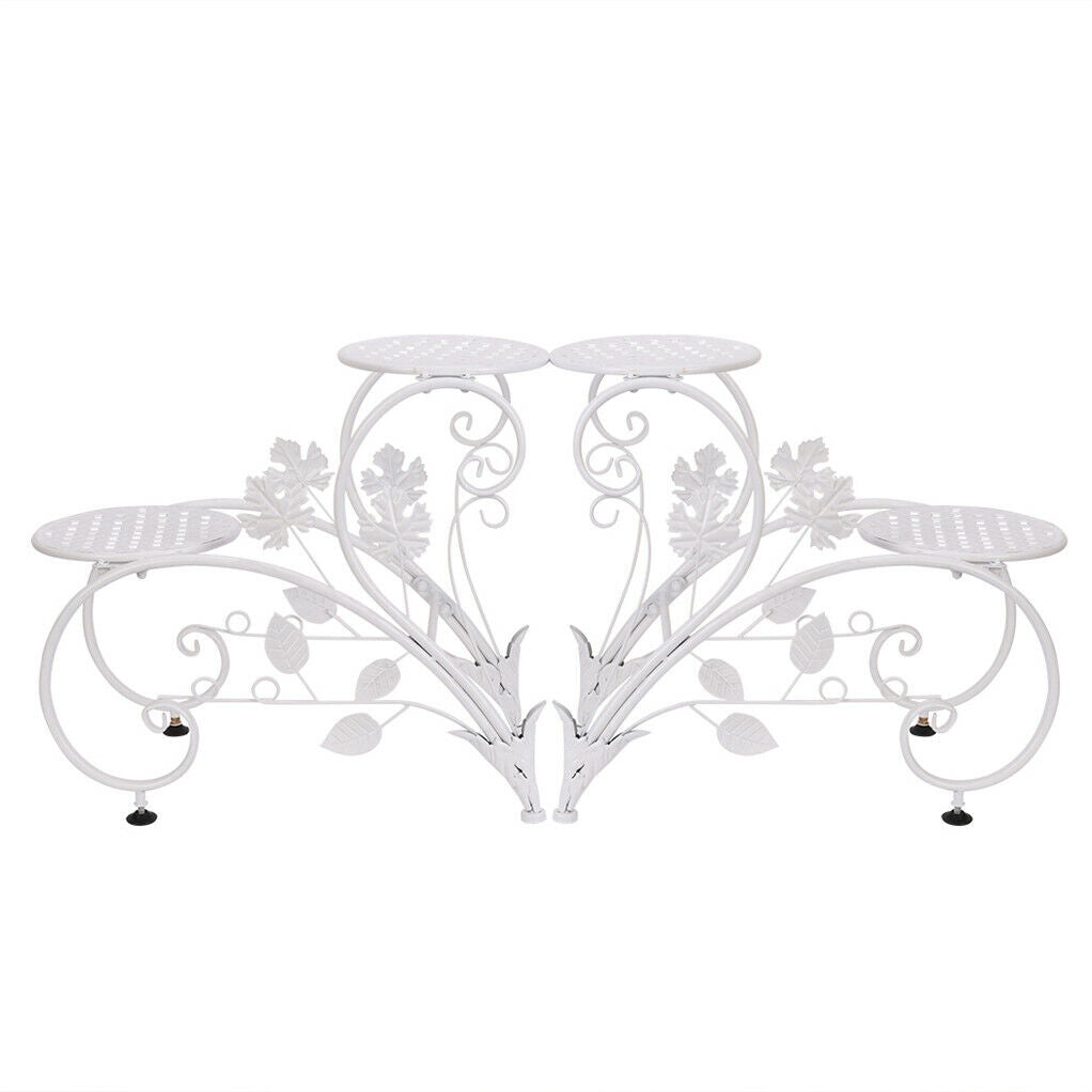 Set of 2 Plant Stand Wedding Garden Flower Shelf Rack