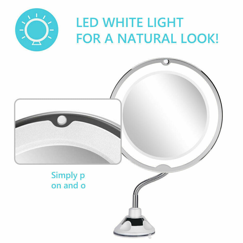 10X LED Magnifying Makeup Mirror 360? Rotation
