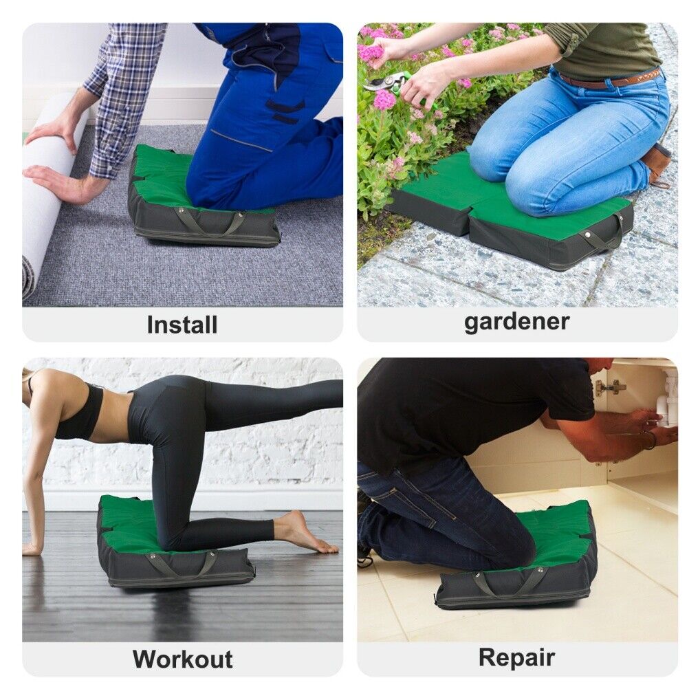 Premium Kneeling Pad Green/Grey Large Comfort Knee Mat
