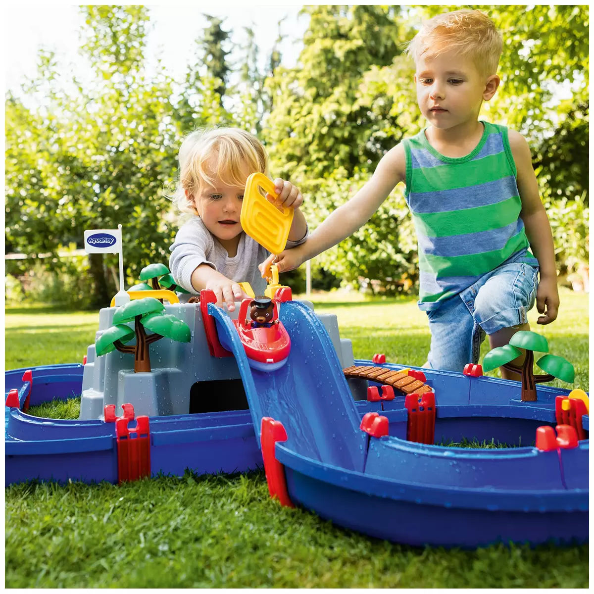 Mountain lake playset