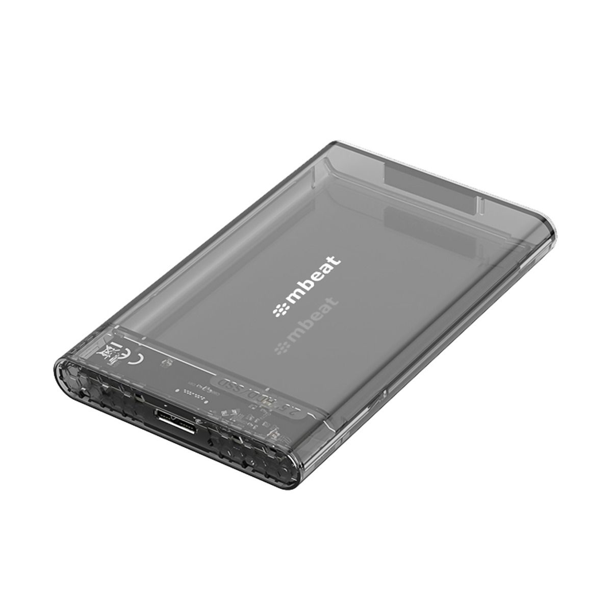 mbeat A1 See-Through Tool Free USB 3.0 2.5 SATA HDD Enclosure - Black