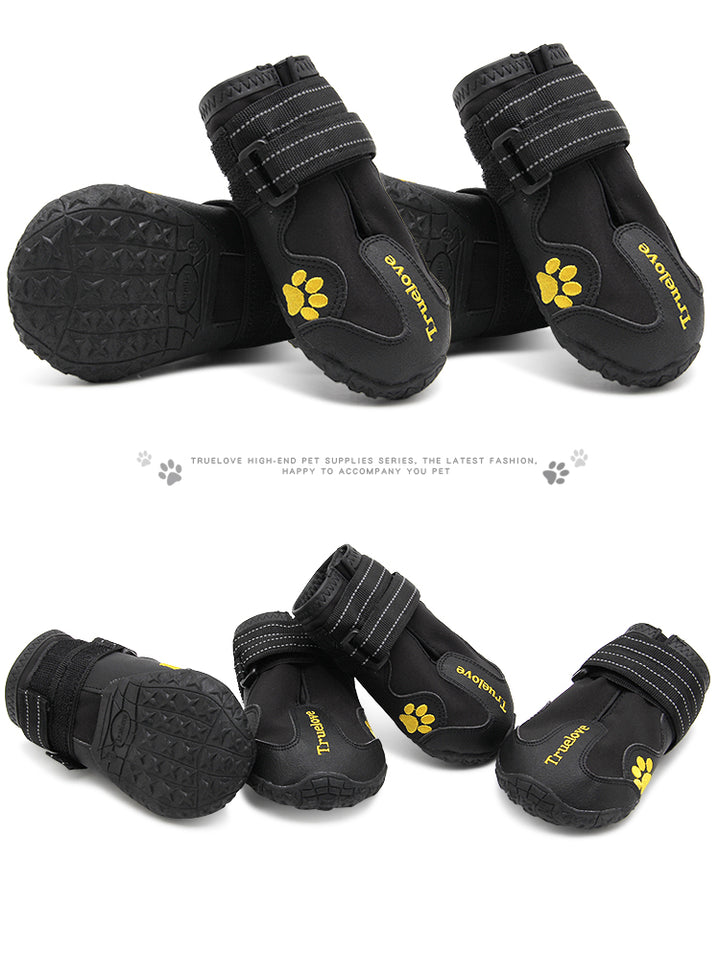 Weatherproof Black Dog Booties Size 6