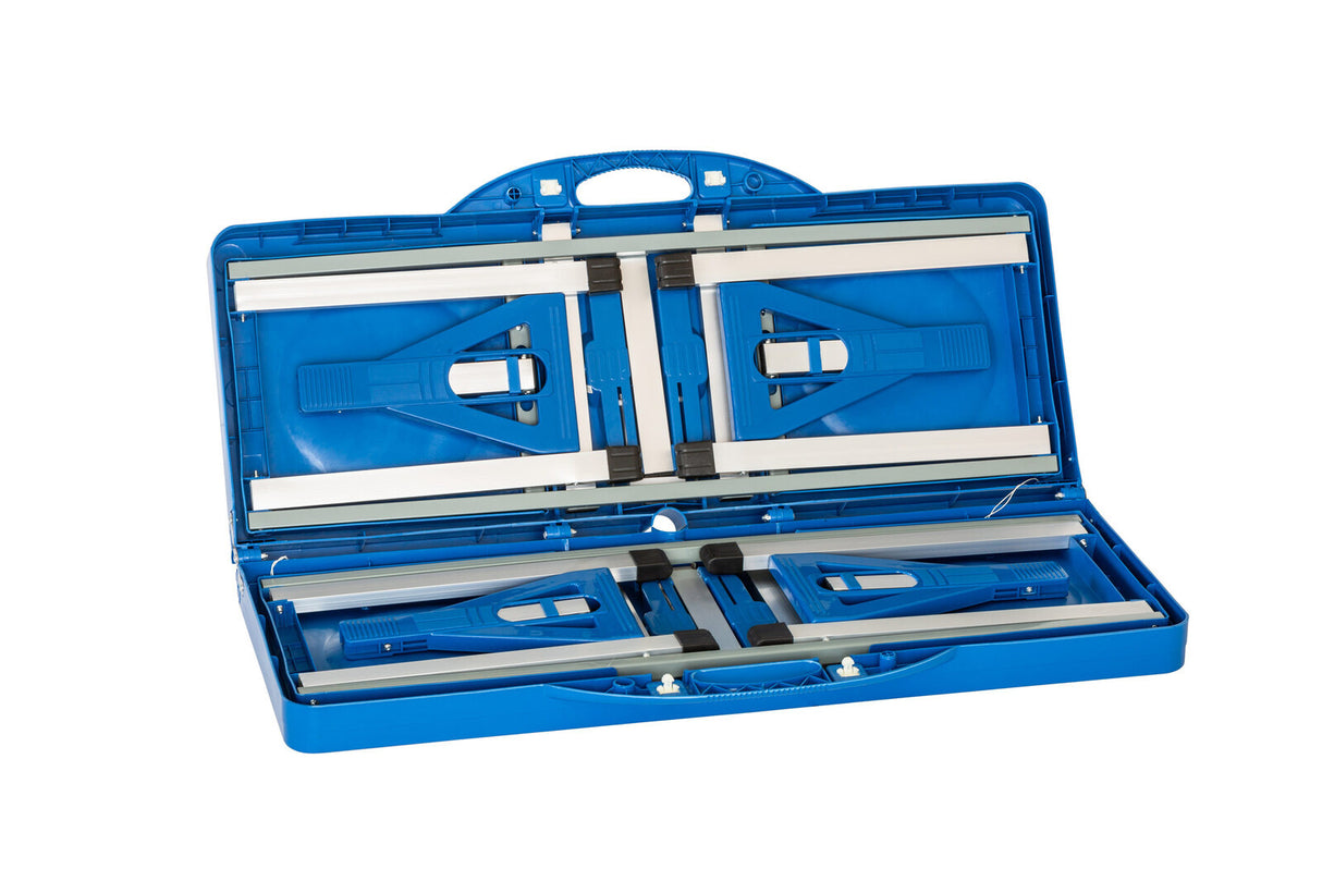 Portable Blue 4-Person Outdoor Folding Table Set