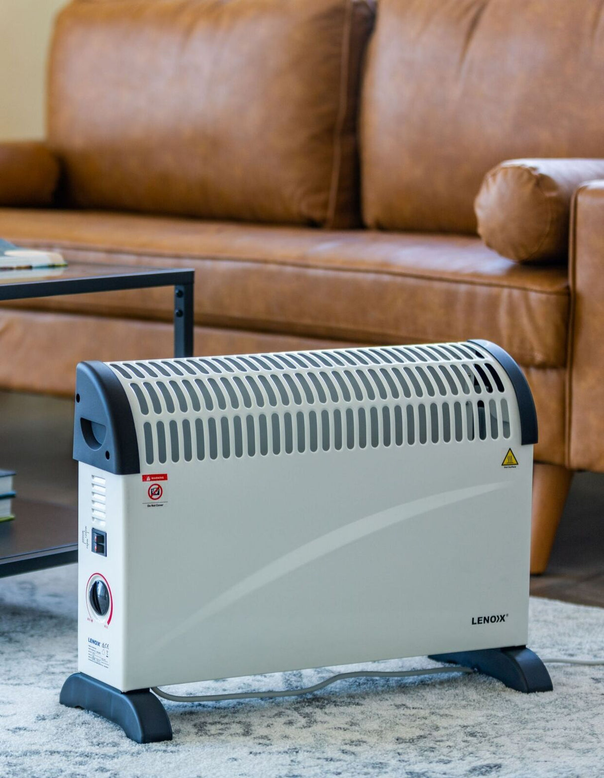 2000W Portable Convector Heater with 3 Adjustable Heat Settings