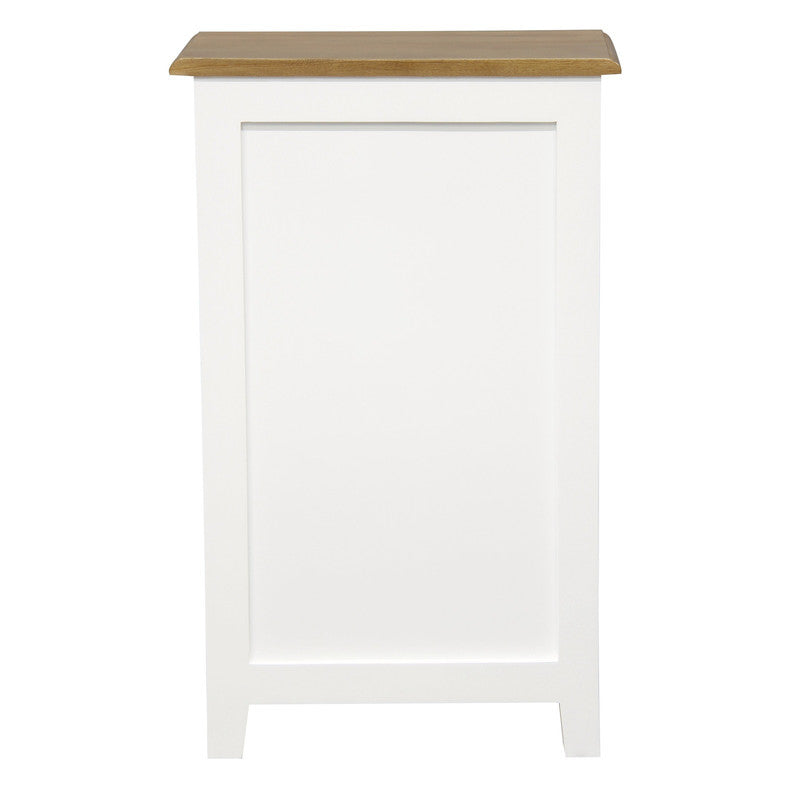 Tasmania 3 Drawer Lamp Table (White Caramel)
