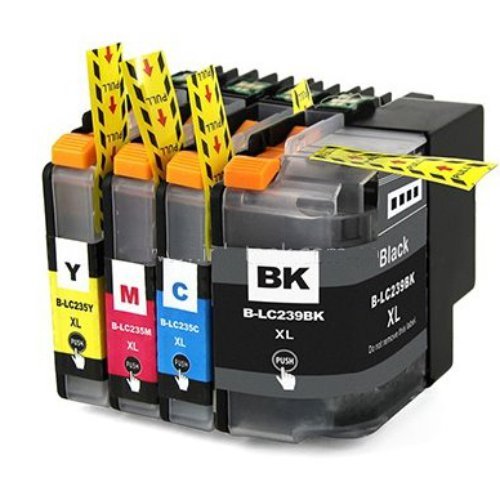 Compatible Premium Ink Cartridges LC239XL / LC235XL Set of 4 - Bk/C/M/Y - for use in Brother Printers