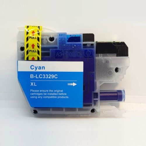 Compatible Premium Ink Cartridges LC3329XLC High Yield Cyan Ink - for use in Brother Printers
