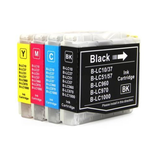 Compatible Premium Ink Cartridges LC57 / LC37 Bundle - Set of 4 (Bk/C/M/Y) - for use in Brother Printers