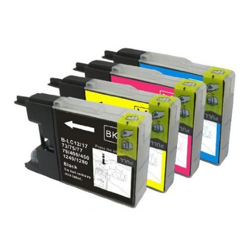 Compatible Premium Ink Cartridges LC77XL Set of 4 Inks - Bk/C/M/Y - Save $ - for use in Brother Printers