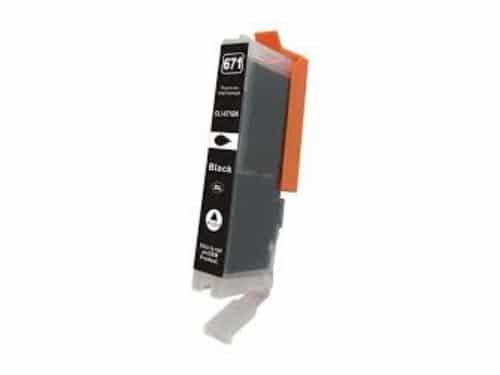 Compatible Premium Ink Cartridges CLI 671BK XL High Yield Black Inkjet Cartridge - for use in Canon Printers