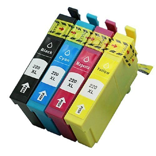 Compatible Premium Ink Cartridges 220XL Cartridge Set of 4 (Bk/C/M/Y) - for use in Epson Printers
