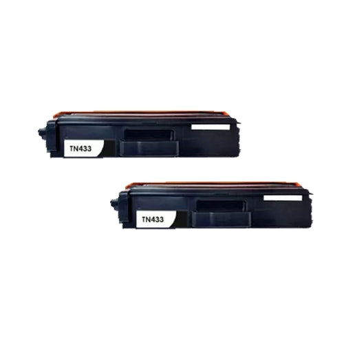 Compatible Premium 2 x TN443BK High Yield Black Toner Cartridge - for use in Brother Printers