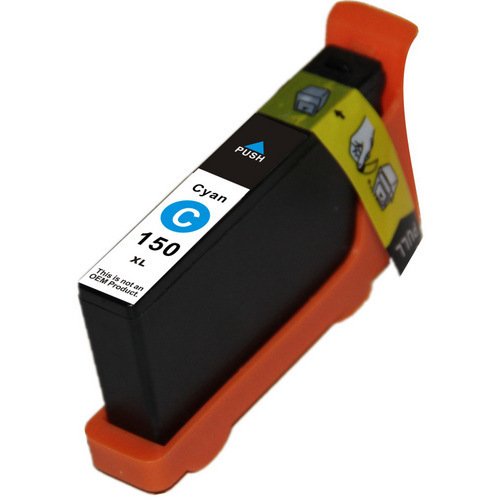 Compatible Premium Ink Cartridges 150XLC High Yield Cyan Inkjet Cartridge - for use in Lexmark Printers