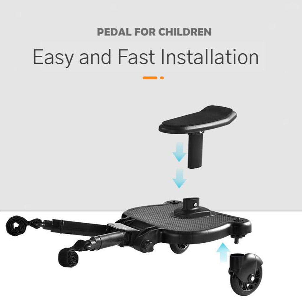 Baby Jogger Glider Board 2 in 1 Kid Stroller Board with Dismountable Seat AU blue wheel