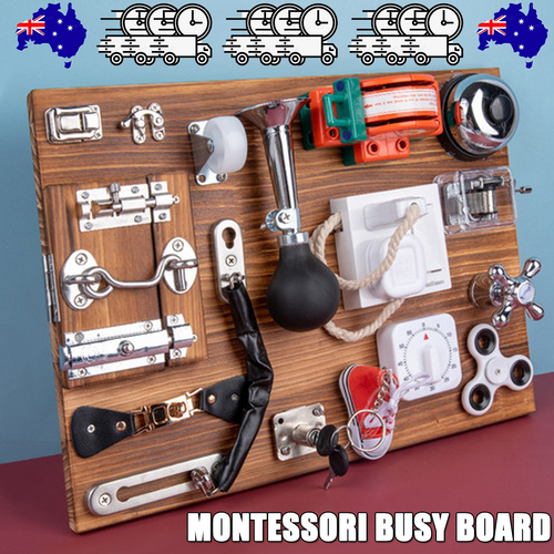Sensory Toys Activity Board Educational Learning Toys Brain Games Preschool AU