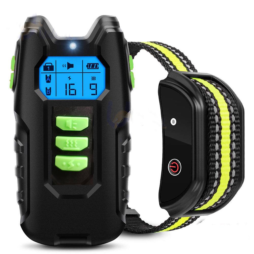 Rechargeable Anti-Bark Training Collar for Dogs with Remote Control and Waterproof Design