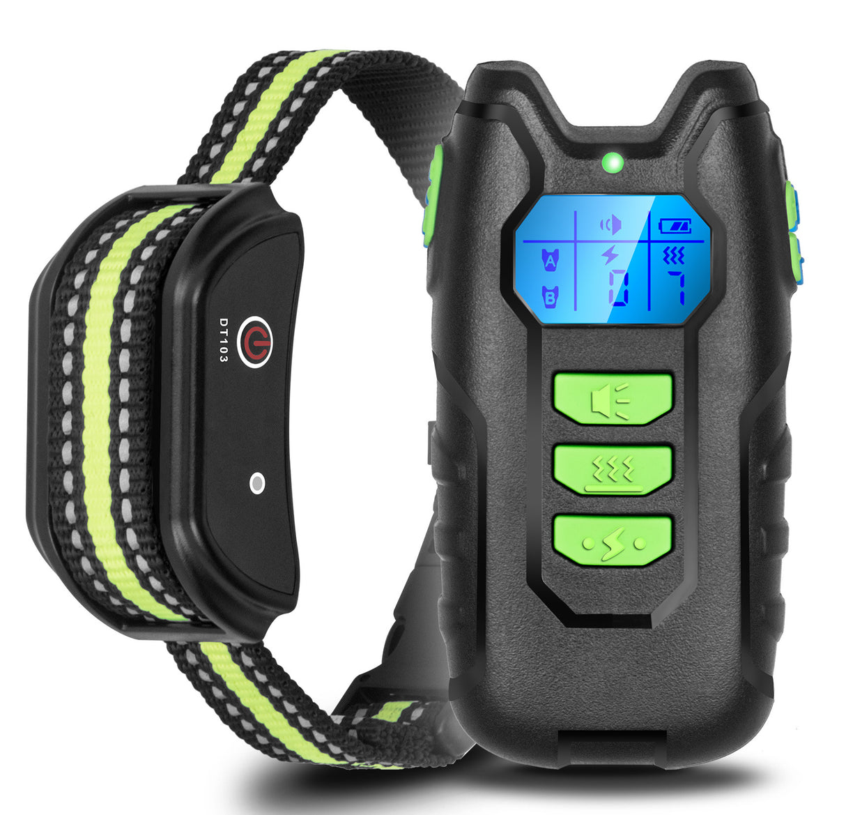 Rechargeable Anti-Bark Training Collar for Dogs with Remote Control and Waterproof Design