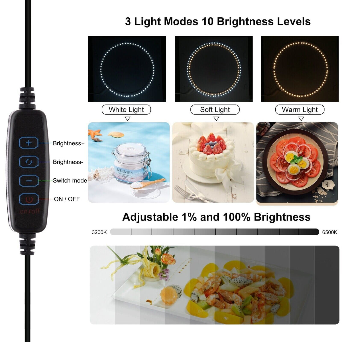 40CM Portable Photo Studio LED Light Tent Bar Cube Soft Box Room Photography