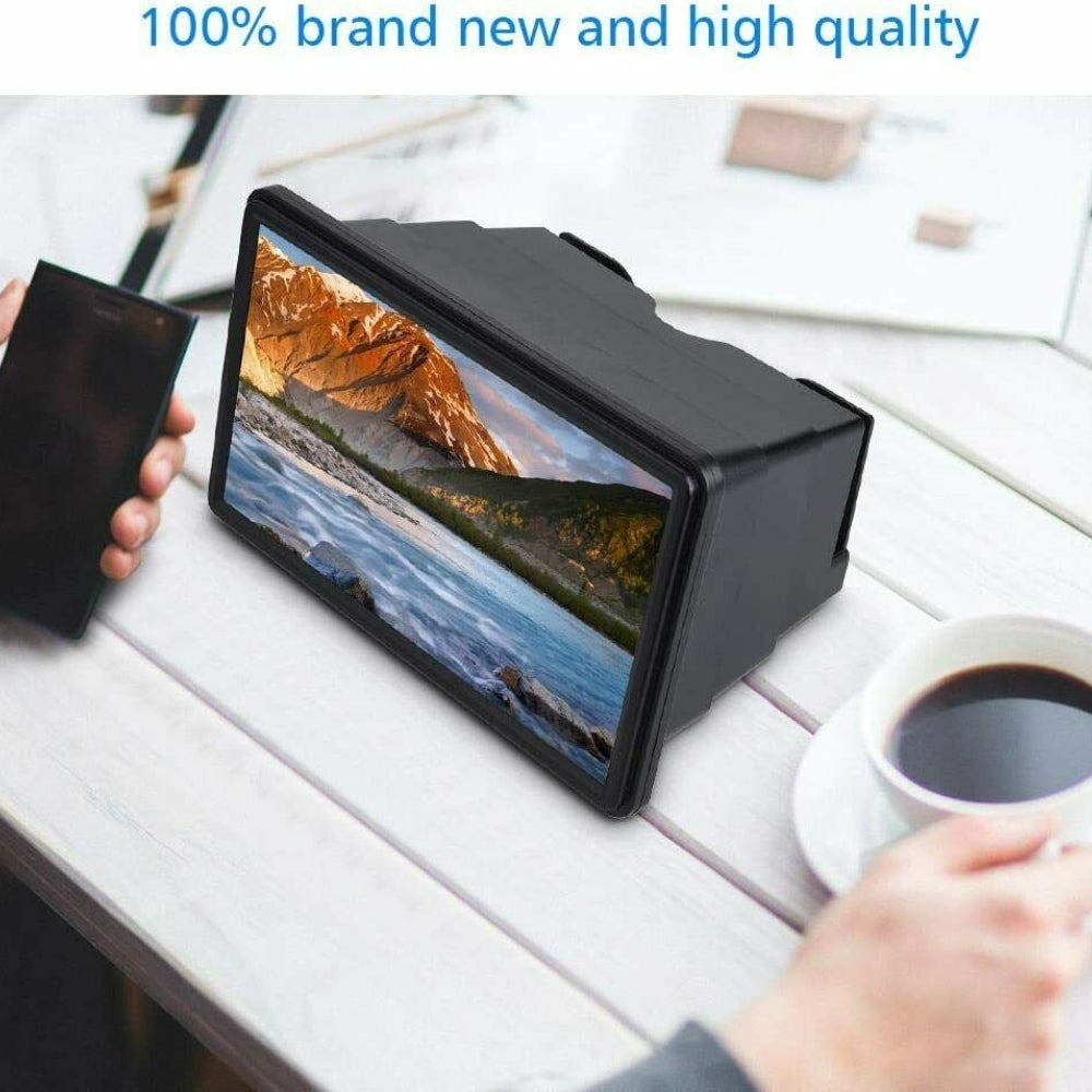 12-Inch Portable HD Smartphone Screen Enlarger with Adjustable Stand – 3D Video Enhancer for Superior Viewing Experience