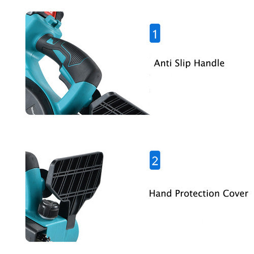 12inch Cordless Electric Chainsaw + 2 Battery 2 Chain Brushless Wood Cutter Saw
