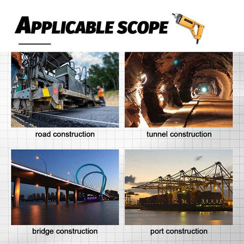 1800W Portable Handheld Electric Concrete Cement Mixing Vibrator w/Flexible Hose