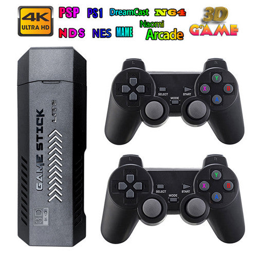 40000 HD HDMI Pre-Loaded Retro Video Game Stick Console Wireless Controller