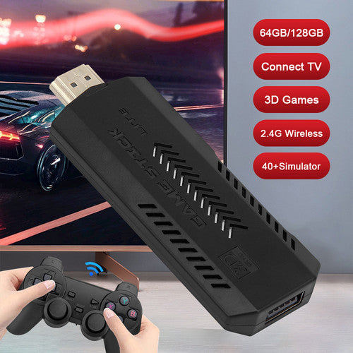 40000 HD HDMI Pre-Loaded Retro Video Game Stick Console Wireless Controller