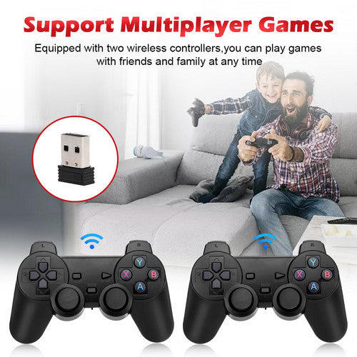 40000 HD HDMI Pre-Loaded Retro Video Game Stick Console Wireless Controller