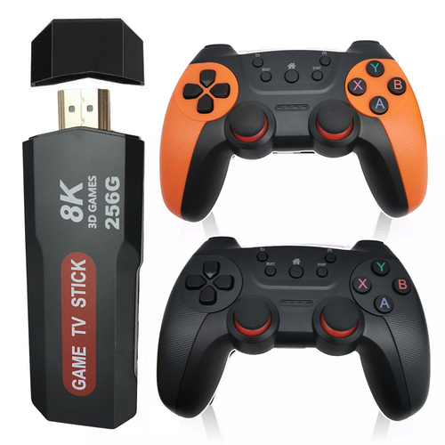 55000+ 4K HDMI Pre-Loaded Retro Game Stick Console 2X Wireless Controller Video