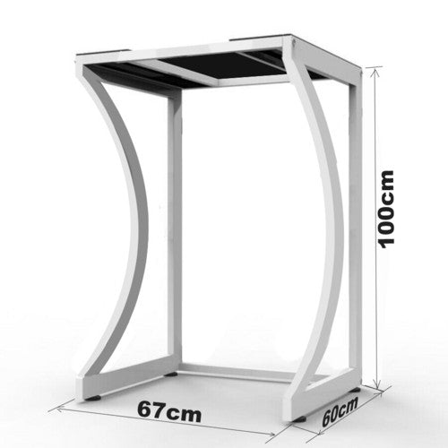 ORIGINAL Dryer Stand Maxi: Portable Dryer Rack Heavy Duty Steel Capacity white for Washer/Dryer/Mini Fridge