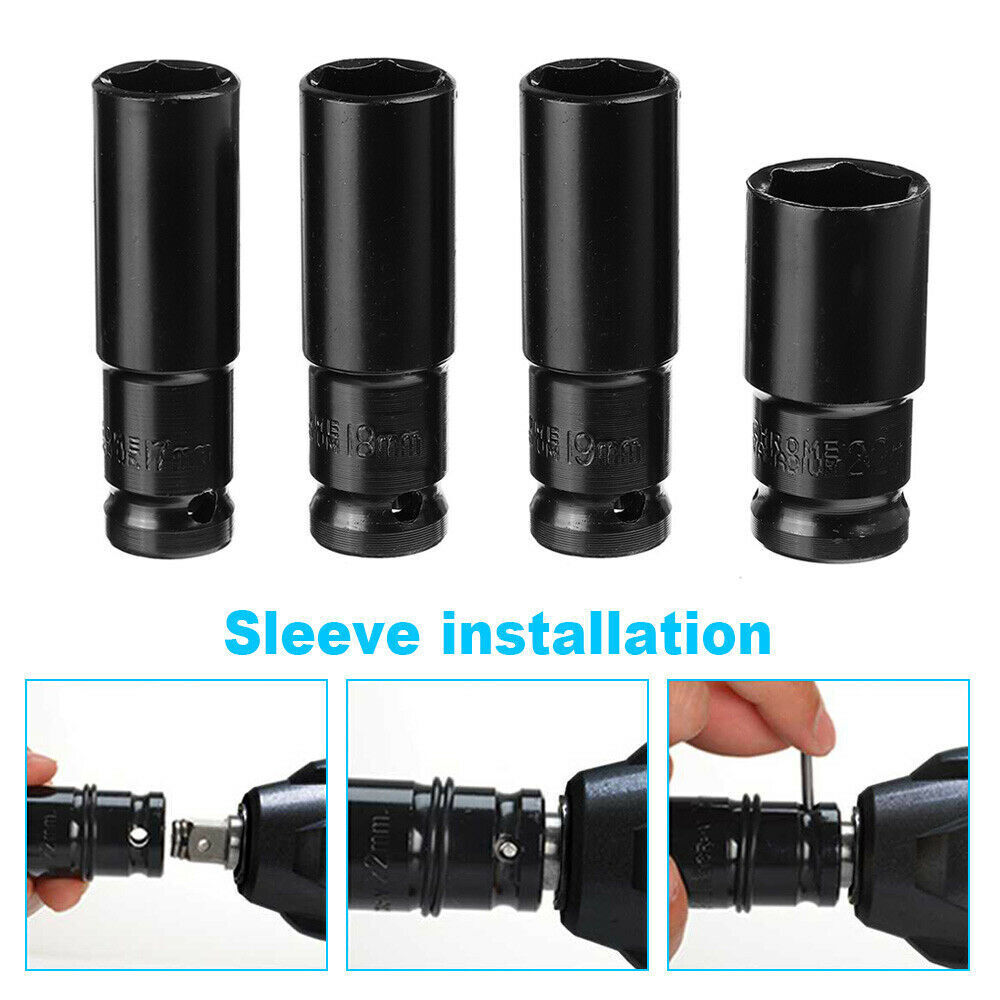 Cordless Electric Impact Wrench Brushless Rattle Gun 1/2 Driver +Large Battery