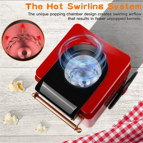 Electric Home Popcorn Machine Classic Car Corn Popper Maker For Kid Gift