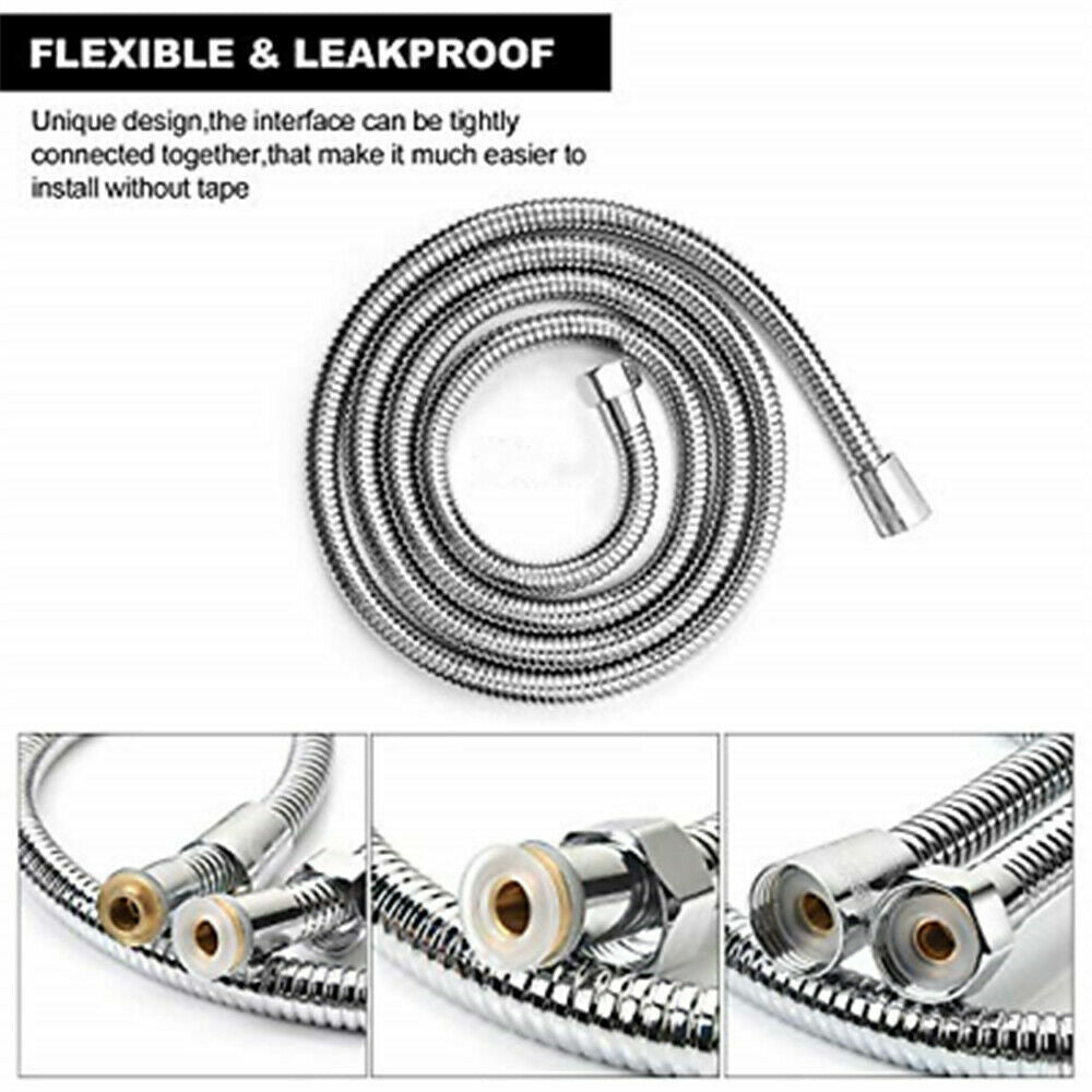 3m Shower Head Hose Stainless Steel Bathroom Flexible Tube Replacement Pipe AU