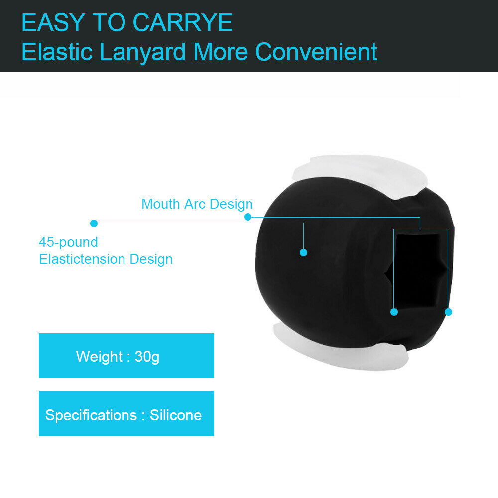 Facial exerciser exercise ballneck toner3-stage mandibular exerciser jaw trainer Blue