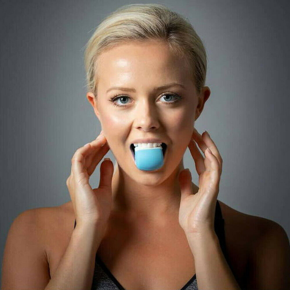 Facial exerciser exercise ballneck toner3-stage mandibular exerciser jaw trainer Blue