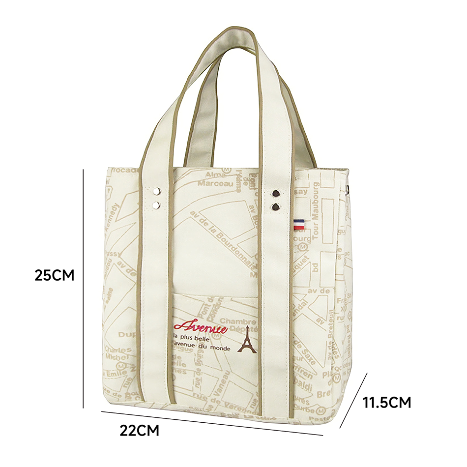 Portable 22*11.5*25cm Insulated Lunch Bag Food Container Picnic Storage Handbag