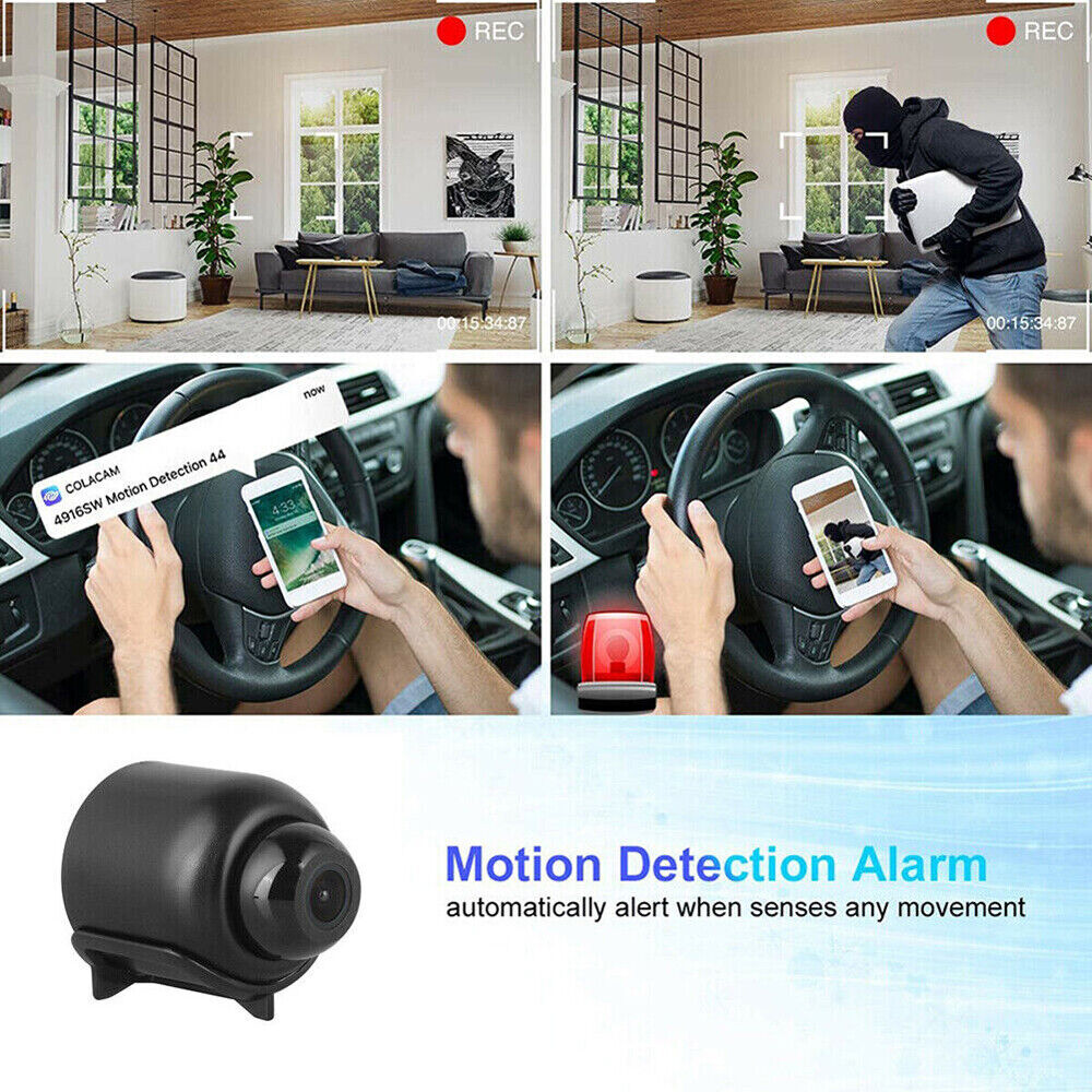 HD 1080P Mini Hidden Spy Camera WiFi Wireless Night Vision Motion Detection AU