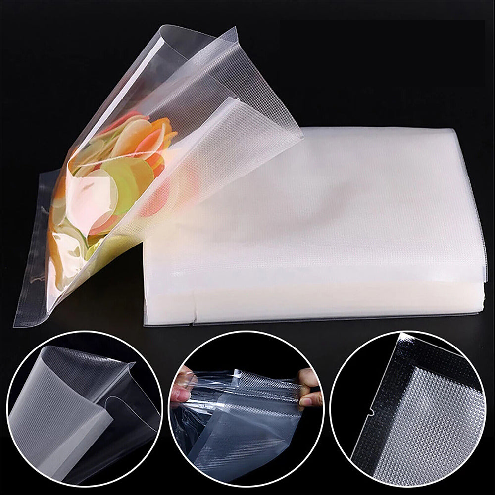 100X Vacuum Sealer Bags Precut Food Storage Saver Heat Seal Cryovac BPA-Free 20x30cm