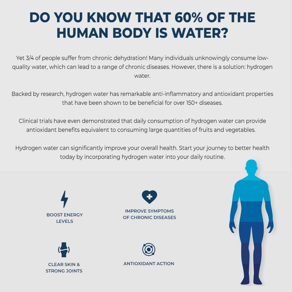 Hydrogen Water Generator Bottle SPE PEM Technology Machine - H2 Inhalation