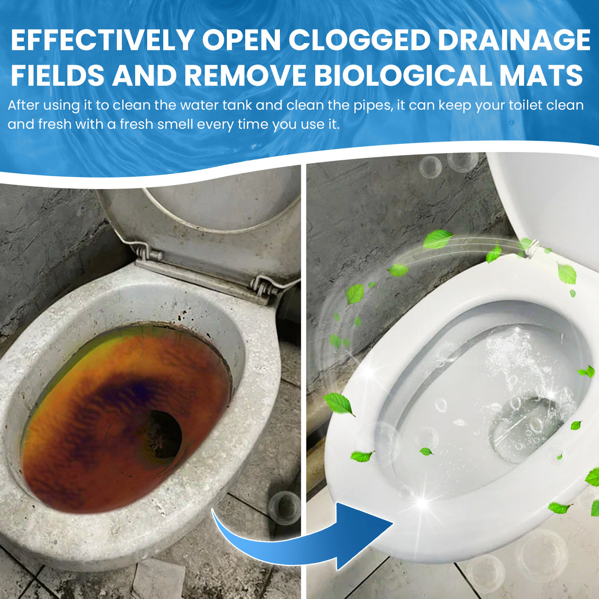 Toilet Bowl Cleaning Tablets Multi-Effect Decontamination, Descaling, Urine Stains, Toilet Cleaner, Deodorizing, Odorless, And Fragrant