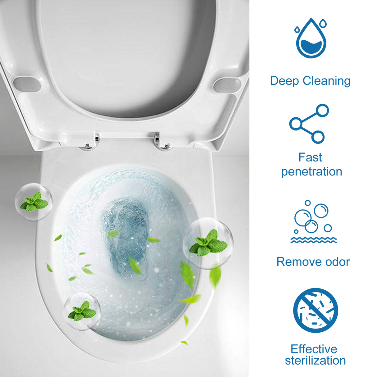 Toilet Bowl Cleaning Tablets Multi-Effect Decontamination, Descaling, Urine Stains, Toilet Cleaner, Deodorizing, Odorless, And Fragrant