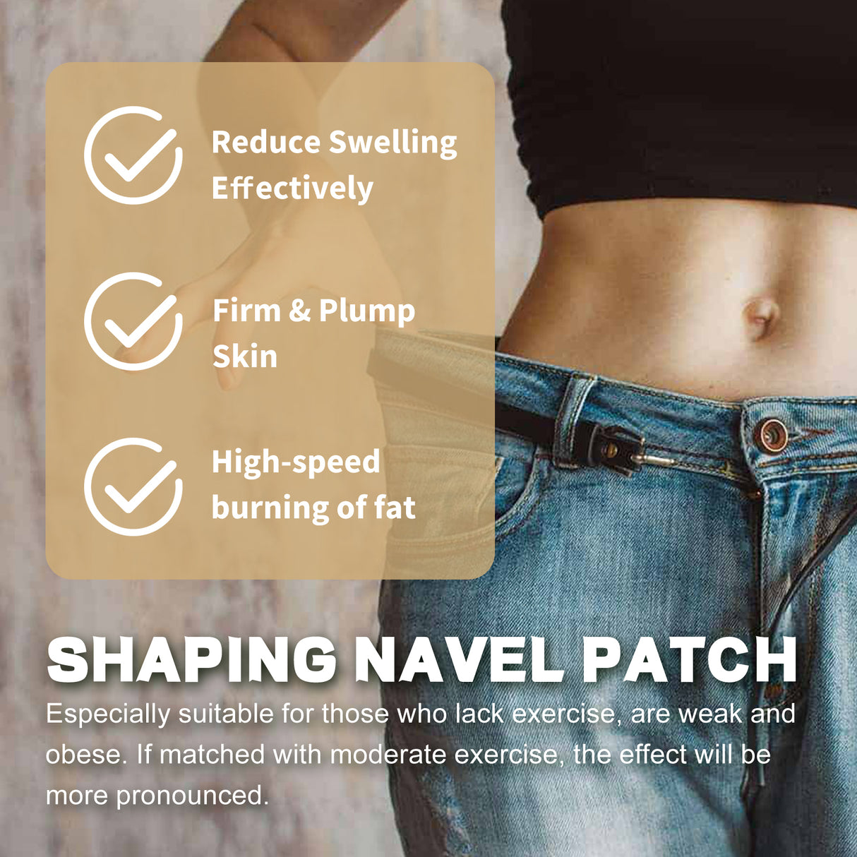 Lazy Belly Button Stick Firming Thigh Muscles Body Skin Belly Belly Slimming Stick