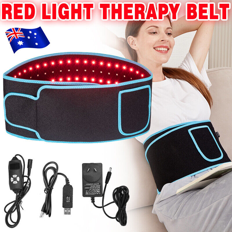 660nm Red & 850nm Near Infrared Light Therapy Heated Wrist Belt Pad Pain Relief