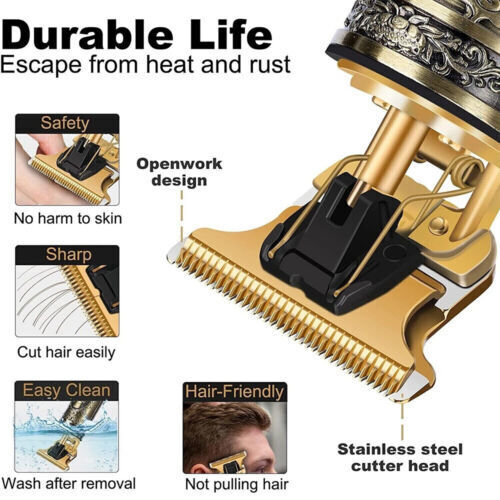 Professional Mens Hair Clippers Shaver Trimmers Machine Cordless Beard Electric