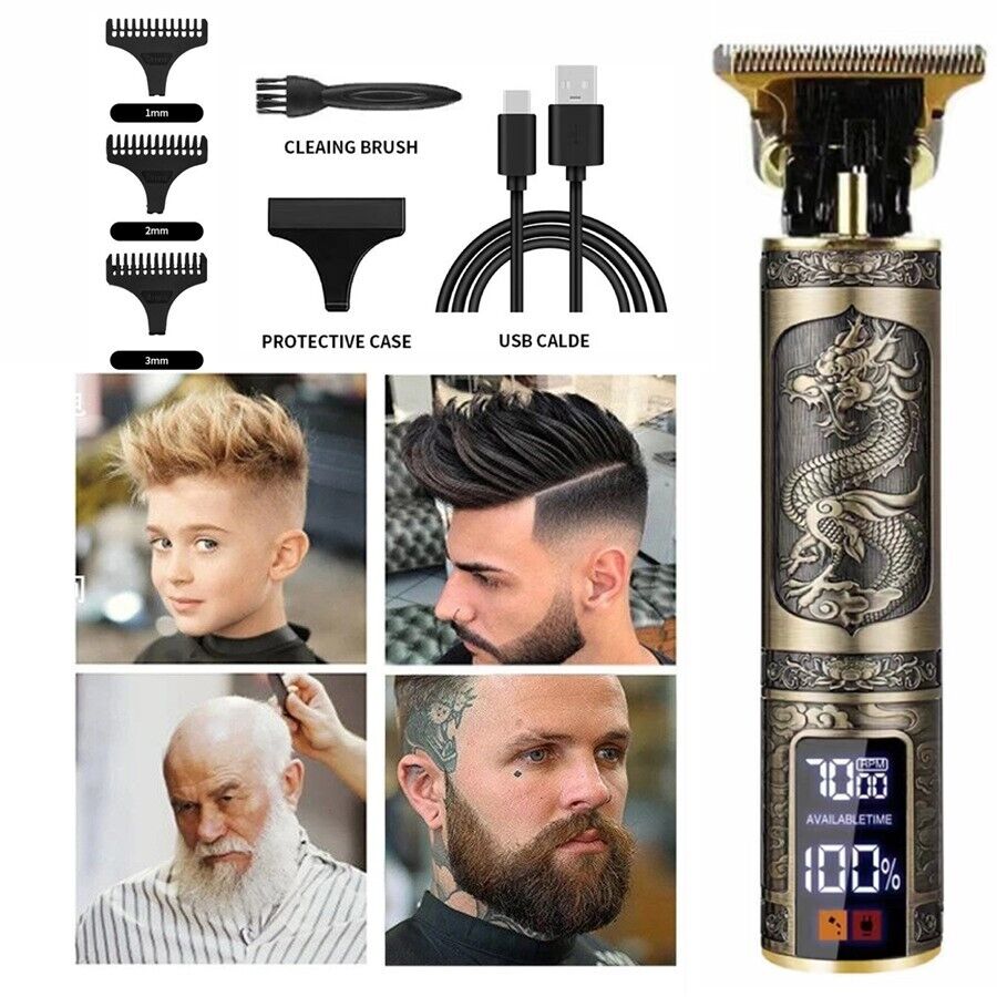 Professional Mens Hair Clippers Shaver Trimmers Machine Cordless Beard Electric