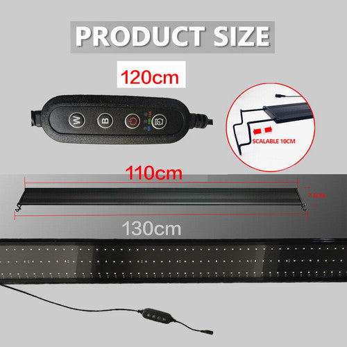 120 CM 150W 244LED Aquarium LED Lighting Marine Aqua Fish Tank Light NEW