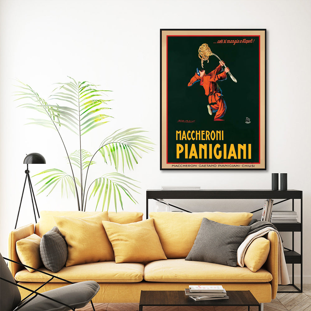 Maccheroni Pianiciani Canvas Art with Black Frame - 40cm x 60cm