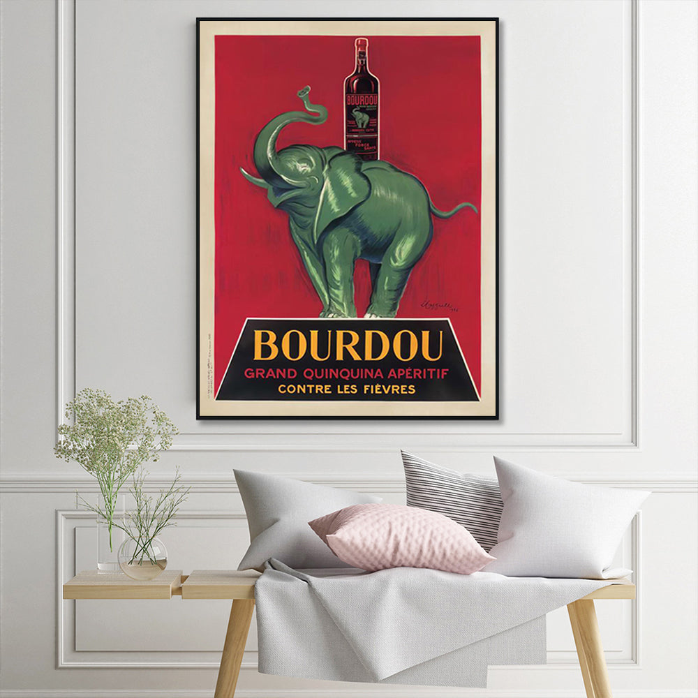 Framed Canvas Art - Bourdou Design 90x135cm in Black Frame